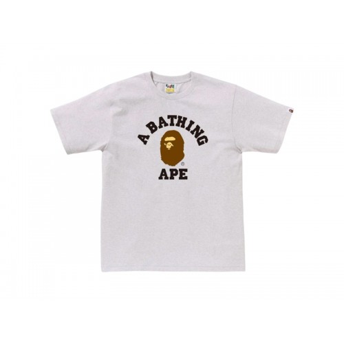 BAPE College Tee (SS25) Grey