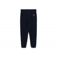 BAPE College Wide Fit Sweat Pants Navy