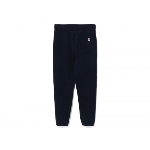 BAPE College Wide Fit Sweat Pants Navy BAPE College Wide Fit Sweat Pants Navy