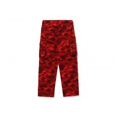 BAPE Color Camo 6 Pocket Pants Red