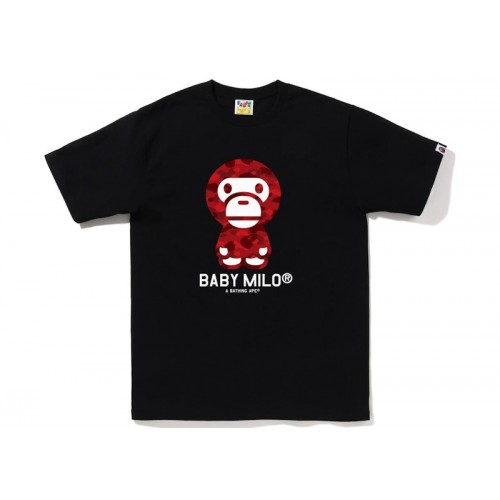 BAPE Color Camo Baby Milo Tee (FW22) Black Red