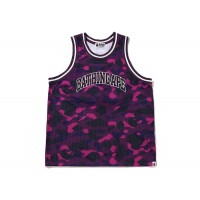 BAPE Color Camo Basketball Tank Top Purple