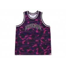 BAPE Color Camo Basketball Tank Top Purple