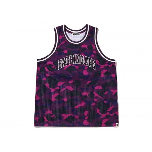 BAPE Color Camo Basketball Tank Top Purple BAPE Color Camo Basketball Tank Top Purple