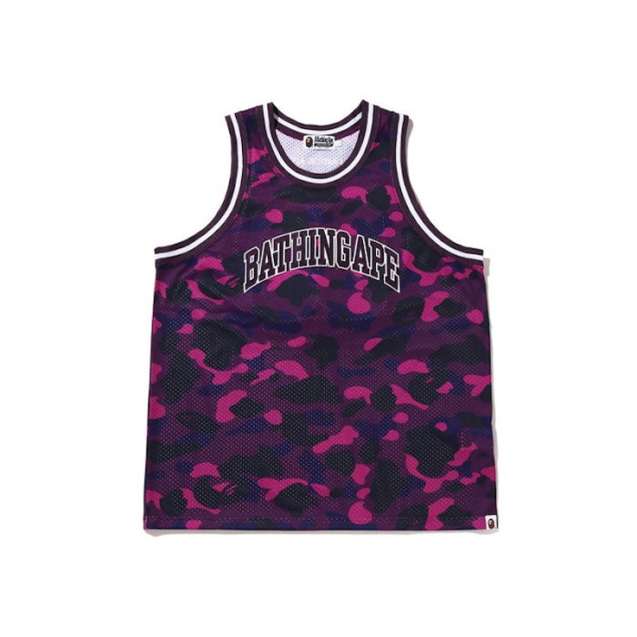 BAPE Color Camo Basketball Tank Top Purple BAPE Color Camo Basketball Tank Top Purple