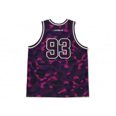 BAPE Color Camo Basketball Tank Top Purple