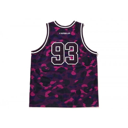 BAPE Color Camo Basketball Tank Top Purple BAPE Color Camo Basketball Tank Top Purple