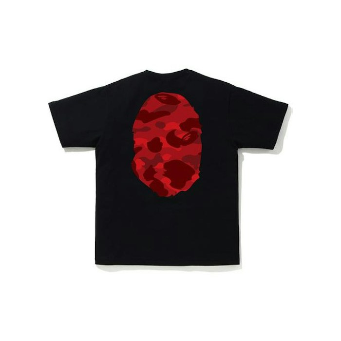 Футболка BAPE Color Camo Big Ape Head Tee Black/Red Футболка BAPE Color Camo Big Ape Head Tee Black/Red