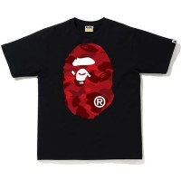 BAPE Color Camo Big Ape Head Tee Black/Red