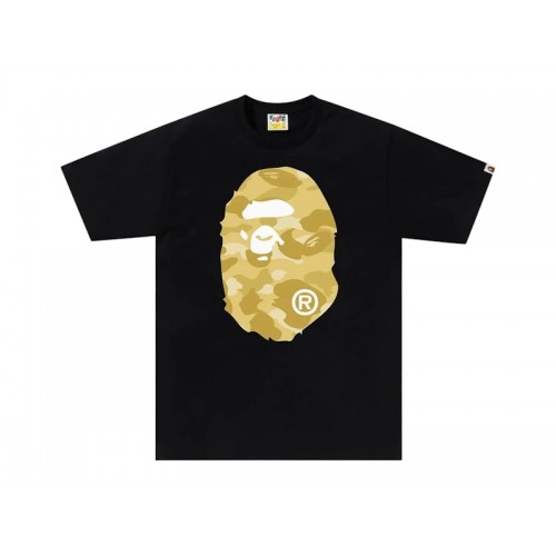 BAPE Color Camo Big Ape Head Tee (FW25) Black/Yellow