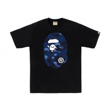 BAPE Color Camo Big Ape Head Tee Black/Navy