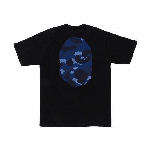 BAPE Color Camo Big Ape Head Tee Black/Navy BAPE Color Camo Big Ape Head Tee Black/Navy