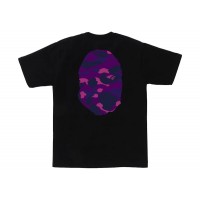 BAPE Color Camo Big Ape Head Tee Black/Purple