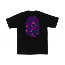 BAPE Color Camo Big Ape Head Tee Black/Purple