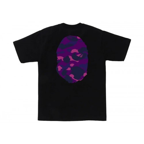 BAPE Color Camo Big Ape Head Tee Black/Purple BAPE Color Camo Big Ape Head Tee Black/Purple