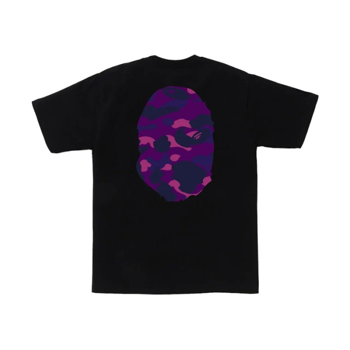 BAPE Color Camo Big Ape Head Tee Black/Purple