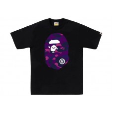 BAPE Color Camo Big Ape Head Tee Black/Purple