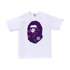 BAPE Color Camo Big Ape Head Tee White/Purple