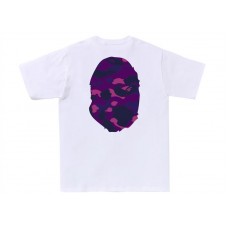 BAPE Color Camo Big Ape Head Tee White/Purple