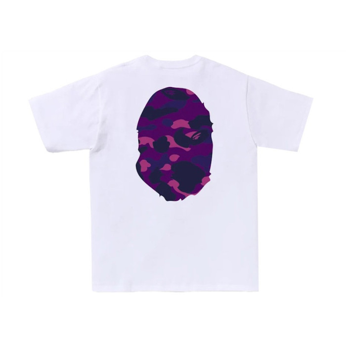 BAPE Color Camo Big Ape Head Tee White/Purple BAPE Color Camo Big Ape Head Tee White/Purple