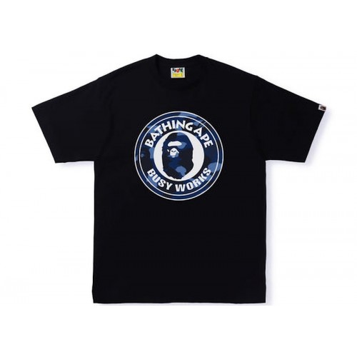 BAPE Color Camo Busy Works Tee (SS22) Black Double Navy