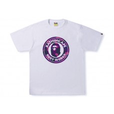 BAPE Color Camo Busy Works Tee (SS22) White Double Purple