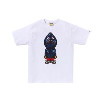 BAPE Color Camo Classic Milo Shark Tee White/Navy