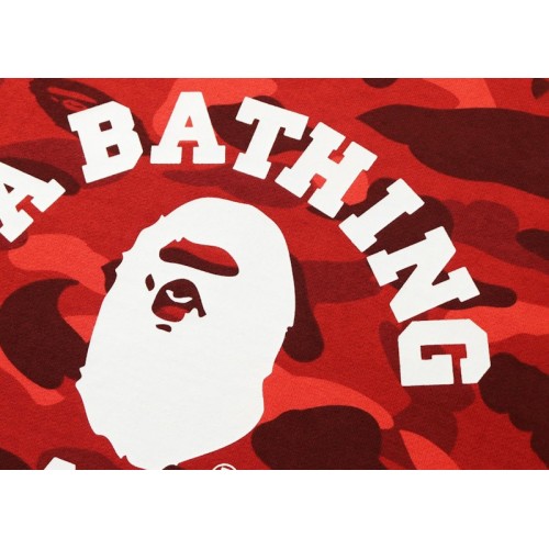 BAPE Color Camo College Crewneck (SS22) Red BAPE Color Camo College Crewneck (SS22) Red