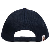 BAPE Color Camo College Mesh Cap Navy