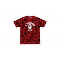 BAPE Color Camo College Tee (FW25) Red