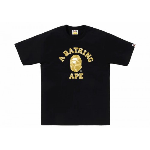 BAPE Color Camo College Tee (SS24) Black/Yellow
