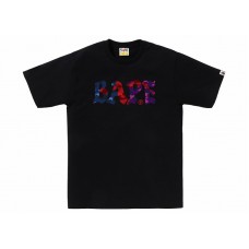 BAPE Color Camo Crazy Bape Logo Tee Black