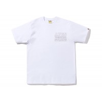 BAPE Color Camo Crazy College ATS Tee White