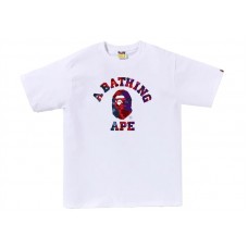 BAPE Color Camo Crazy College Tee White