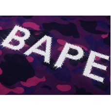 BAPE Color Camo Crystal Stone Relaxed Fit Crewneck Sweatshirt (SS22) Purple