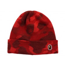 BAPE Color Camo Knit Cap Red