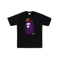 BAPE Color Camo Milo On Big Ape Tee Black/Purple