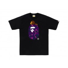 BAPE Color Camo Milo On Big Ape Tee Black/Purple