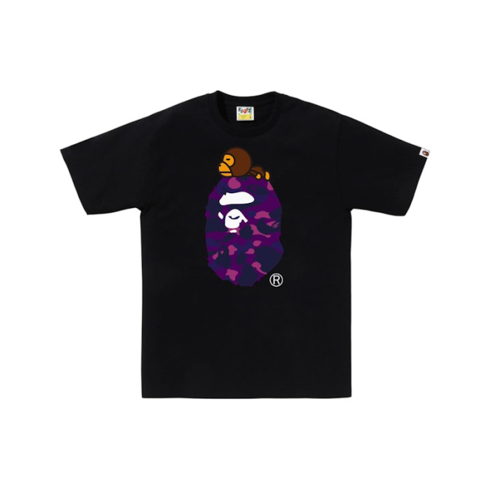 BAPE Color Camo Milo On Big Ape Tee Black/Purple