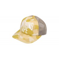 BAPE Color Camo NYC Logo Mesh Cap Yellow