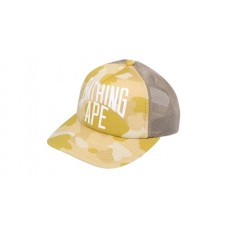 BAPE Color Camo NYC Logo Mesh Cap Yellow
