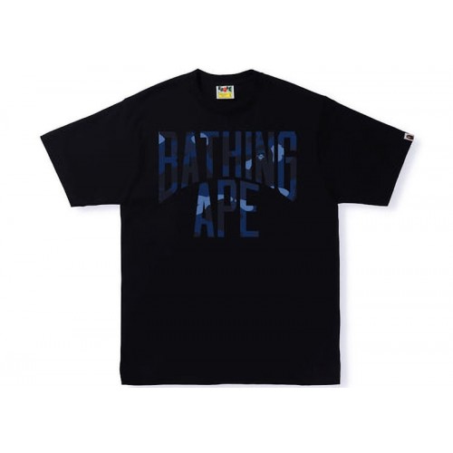 BAPE Color Camo NYC Logo Tee (SS22) Black Navy