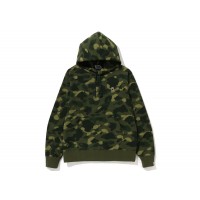 BAPE Color Camo One Point Ape Head Pullover Hoodie Green