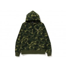 BAPE Color Camo One Point Ape Head Pullover Hoodie Green