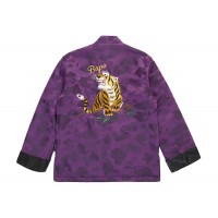 BAPE Color Camo Padded China Jacket Purple
