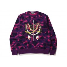 BAPE Color Camo PONR Shark Crewneck Purple