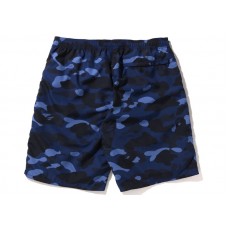 BAPE Color Camo Shark Beach Shorts (SS22) Navy