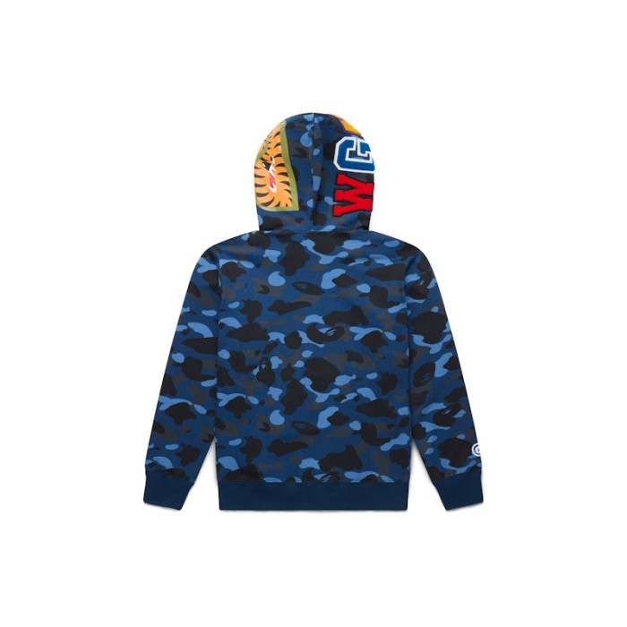 Худи BAPE Color Camo Shark Full Zip Hoodie Blue