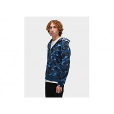 BAPE Color Camo Shark Full Zip  Hoodie Blue