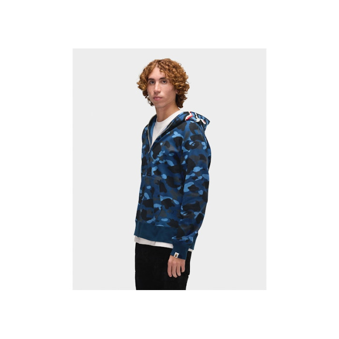 Худи BAPE Color Camo Shark Full Zip Hoodie Blue